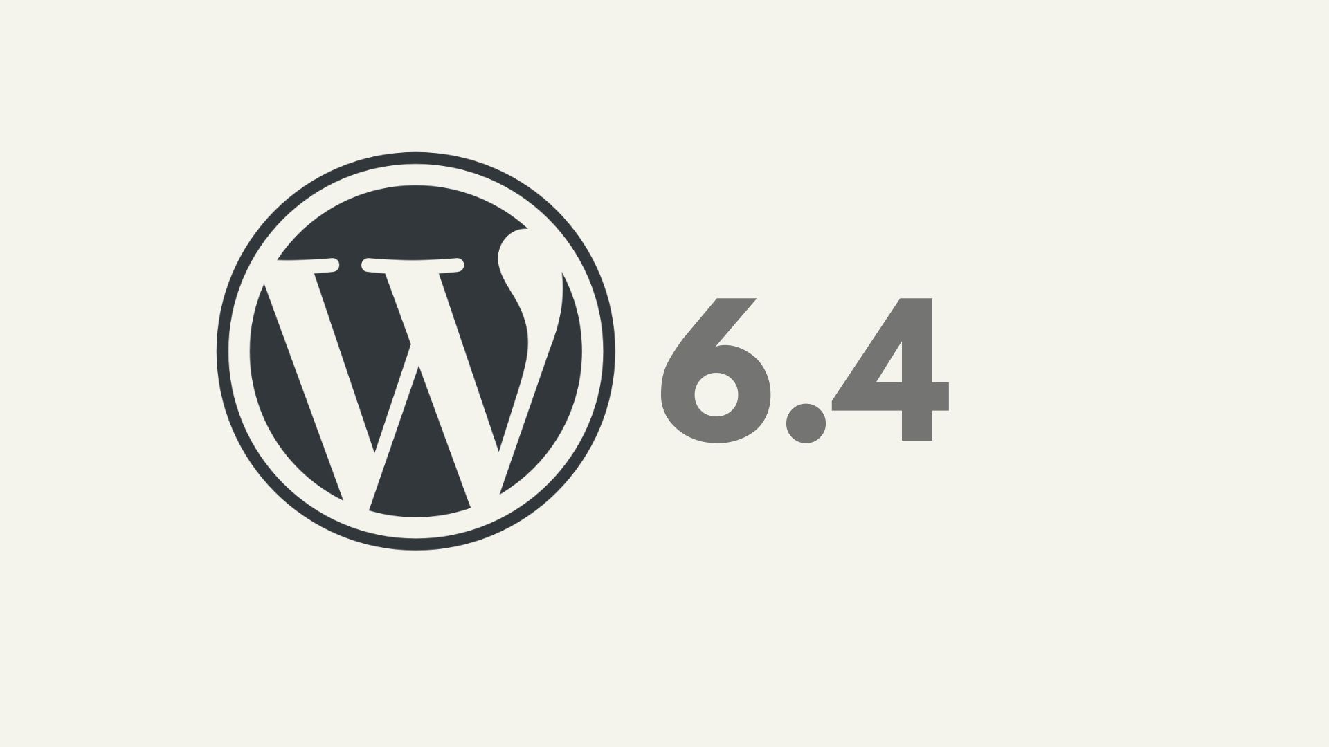 WordPress 6.4 update