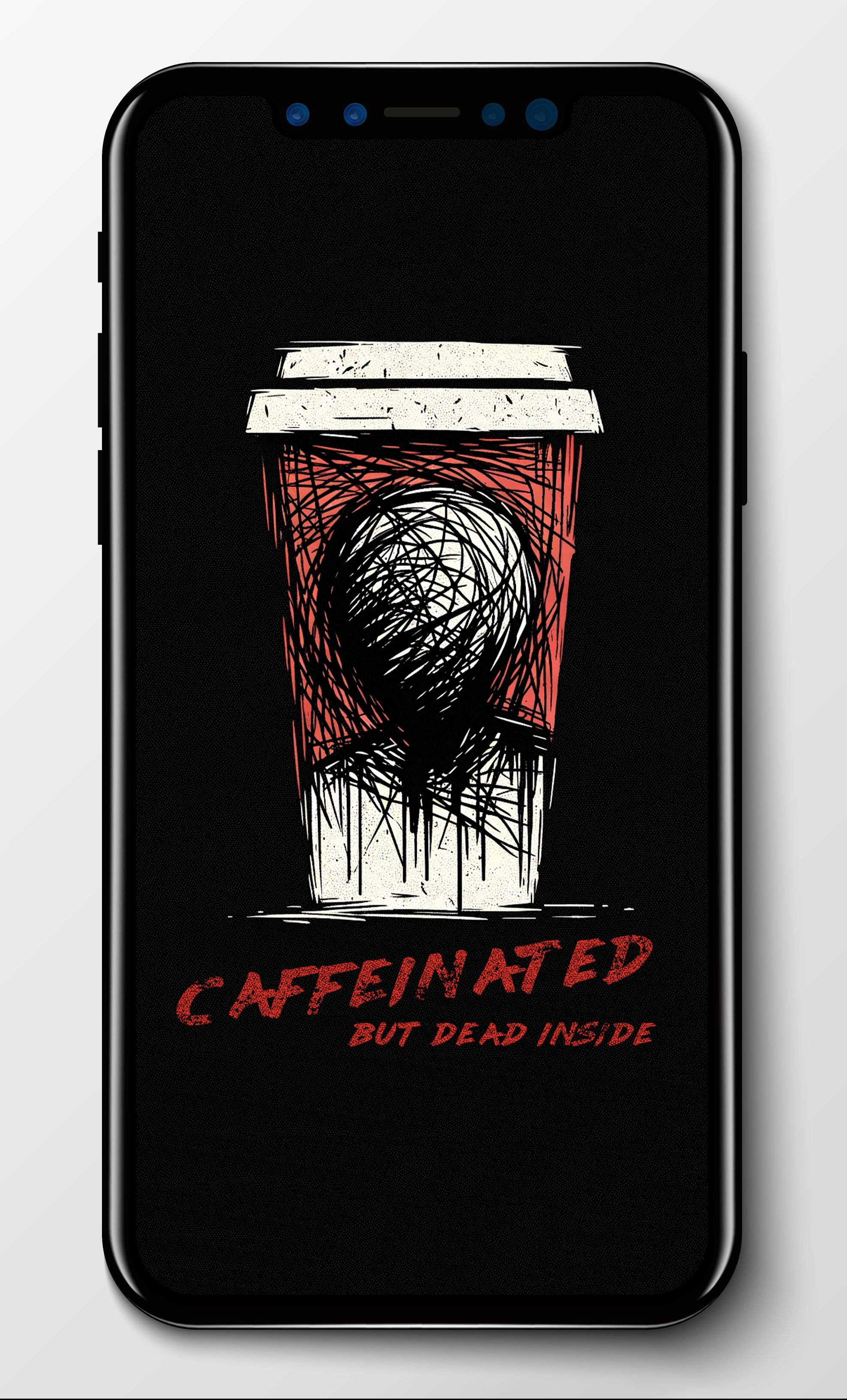 caffeinated wallpaper mockup
