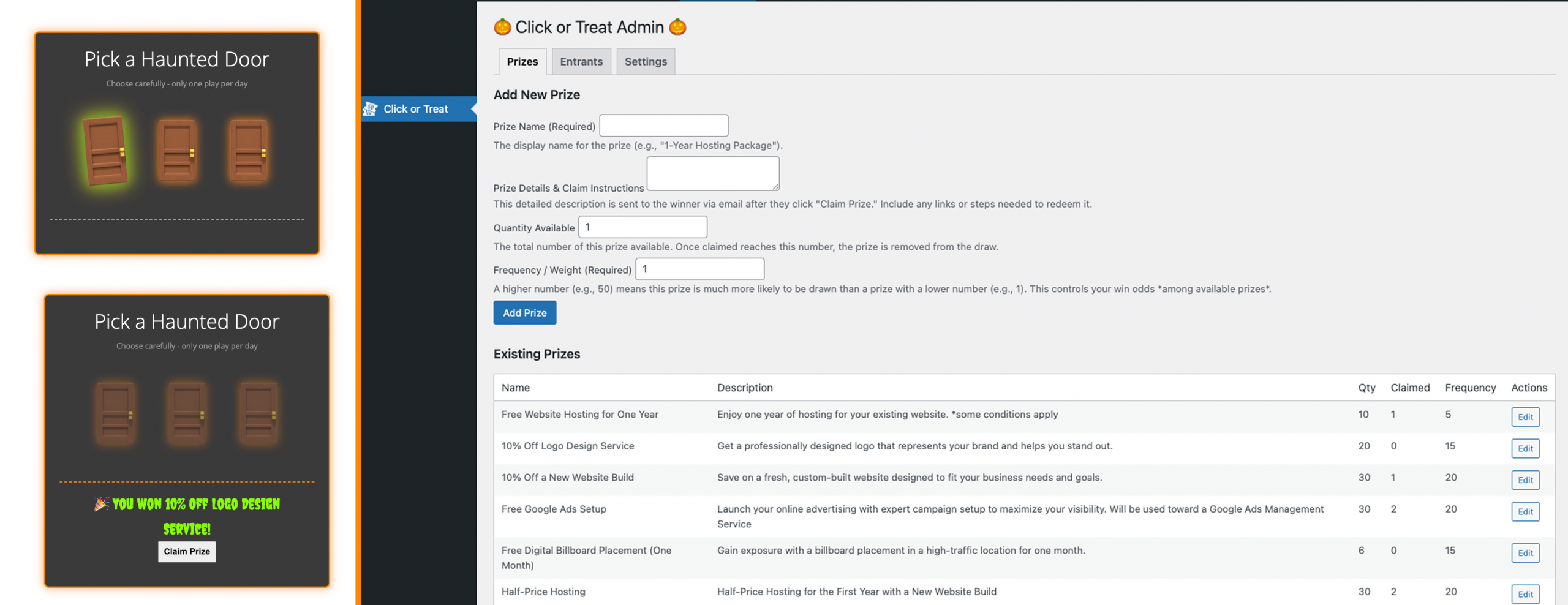 click or treat screenshot