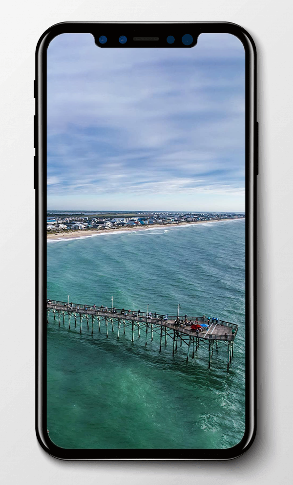mockup surf city pier Wallpaper 600x992