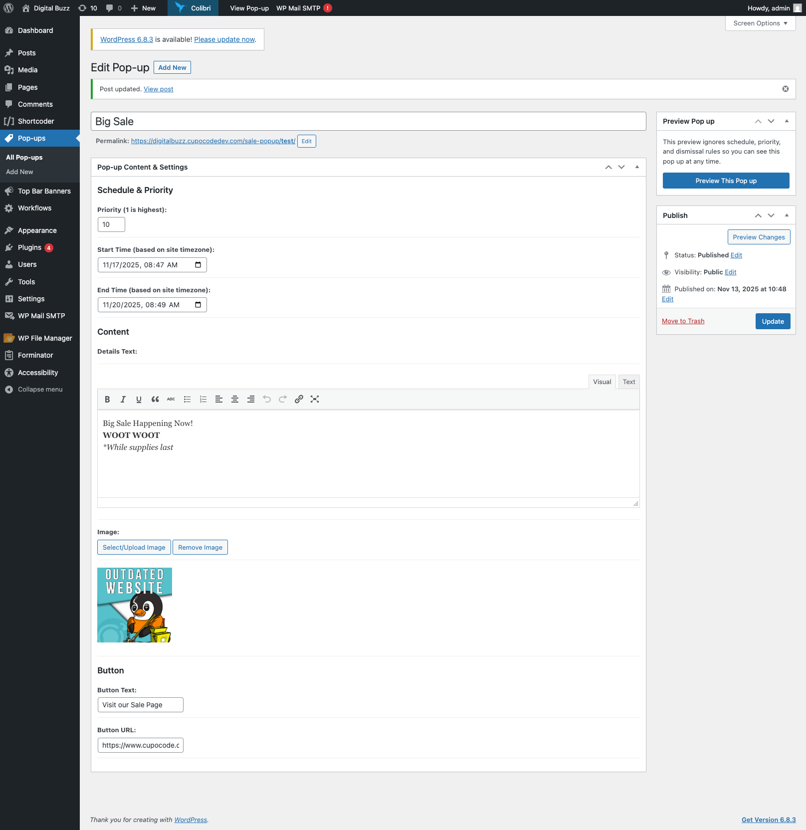 screencapture digitalbuzz cupocodedev wp admin post php 2025 11 17 10 47 33