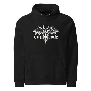 unisex eco raglan hoodie black front 6ab9baa8452d2.jpg